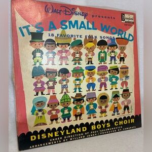 Vintage 1965 WALT DISNEY  Presents It's A Small World Vinyl LP DISNEYLAND 1289